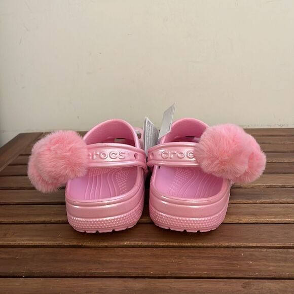 Crocs Classic Glitzy Clog Flamingo Women Size 6 Men Size 4 - Picture 6 of 8